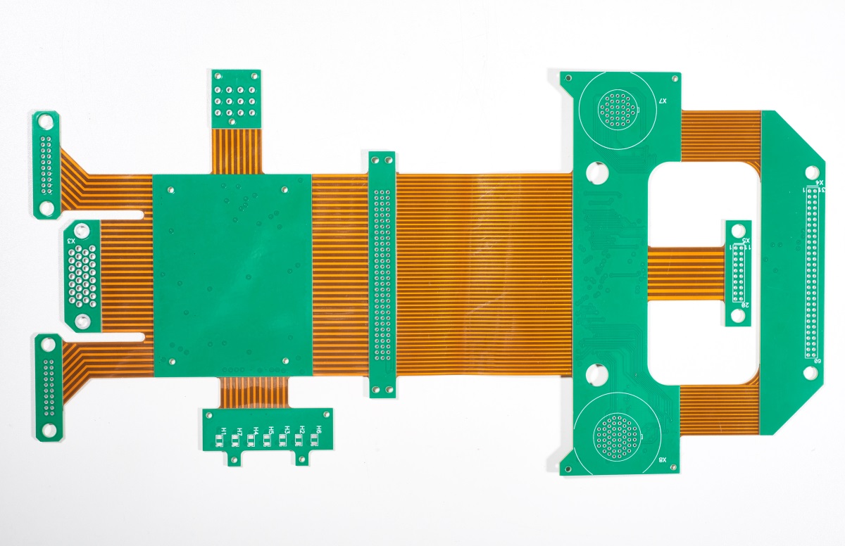 Placas de circuito echadas a un lado dobles de encargo del PWB del tablero rígido-flexible de calidad superior del PWB